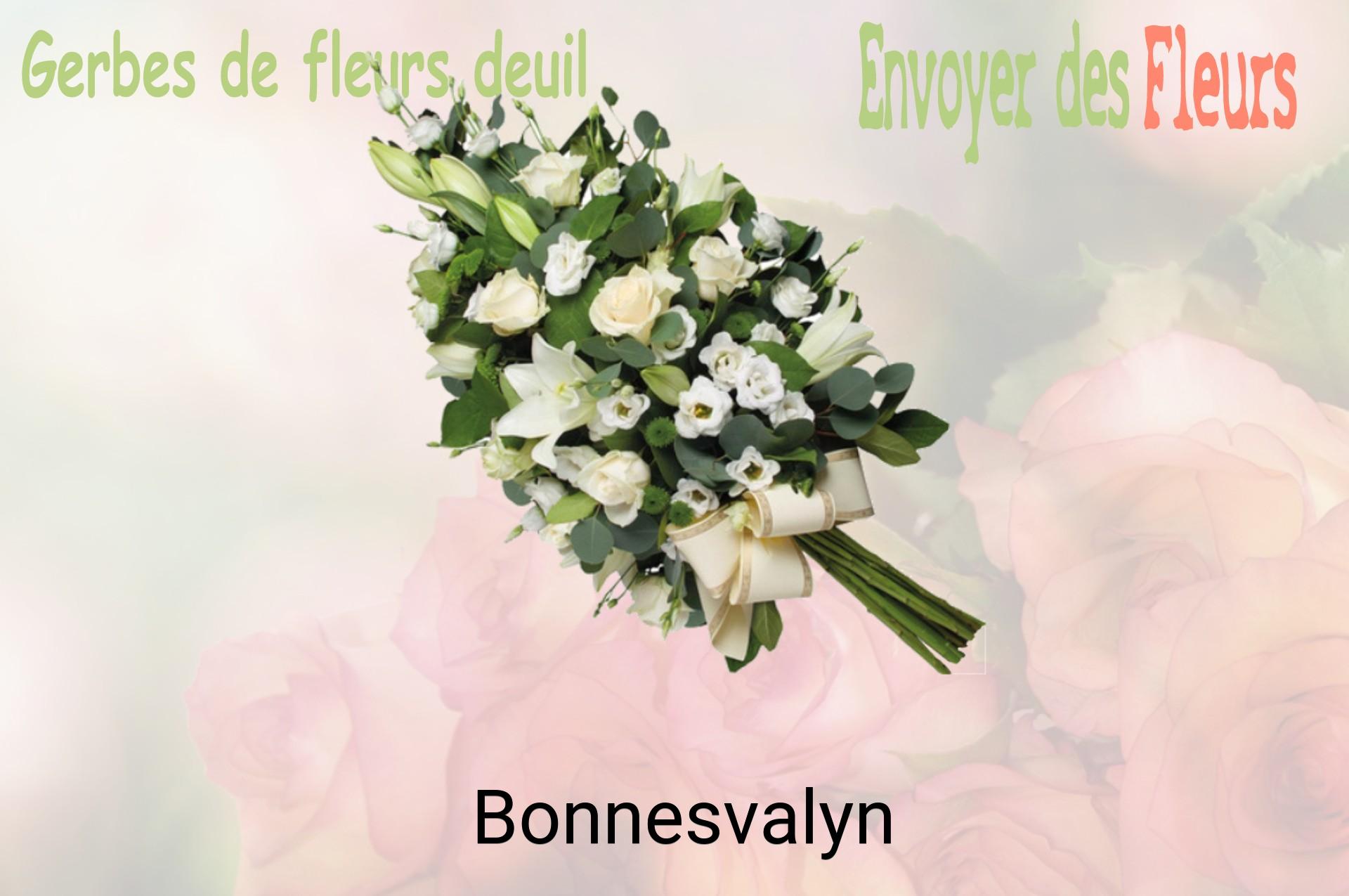 Gerbe de fleurs de deuil livrée à Bonnesvalyn